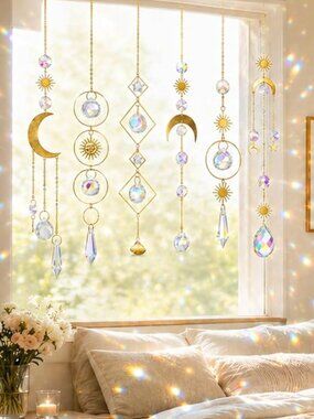 Colorful Crystals Suncatcher 6PCS